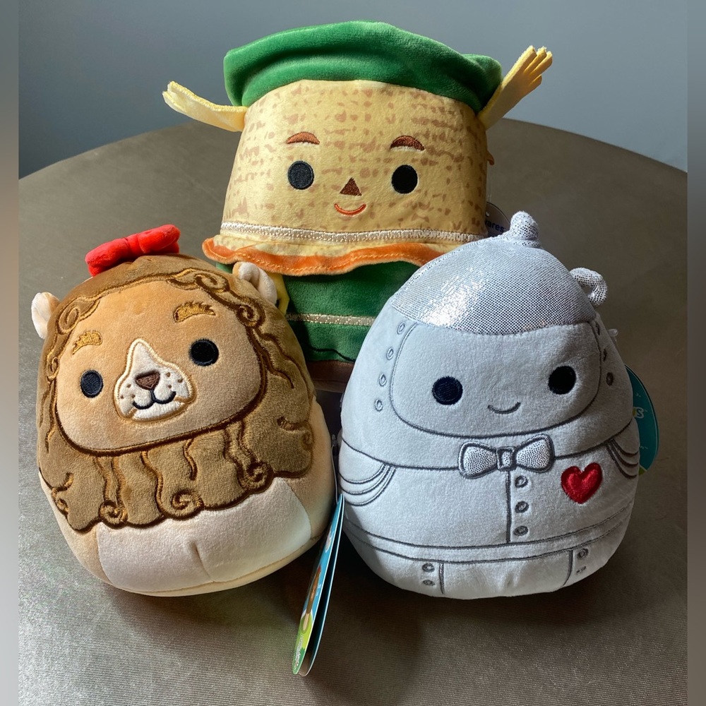 Squishmallows Trio. NWT! Lion, Scarecrow, and Tinman! 85th Anniversary Edition.